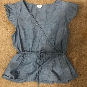 J. Crew Jean blouse